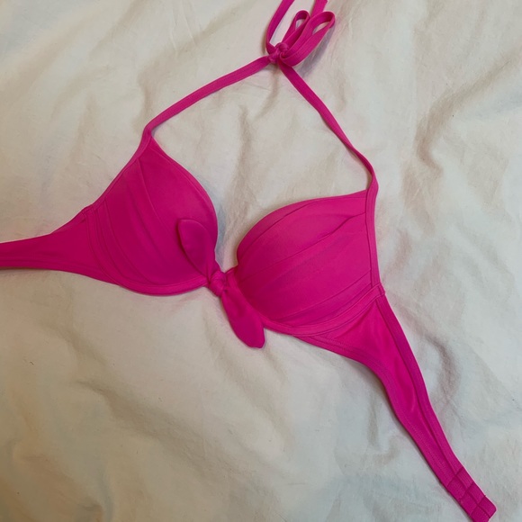 Victoria’s Secret Hot Pink Push Up Bikini Top - Picture 2 of 6